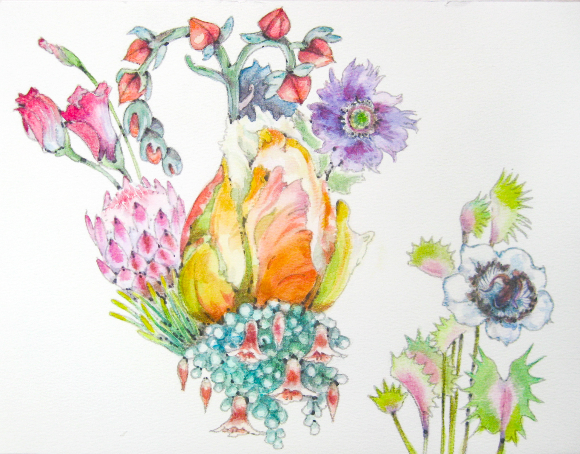 花の肖像画 チューリップ — Artmeter™
