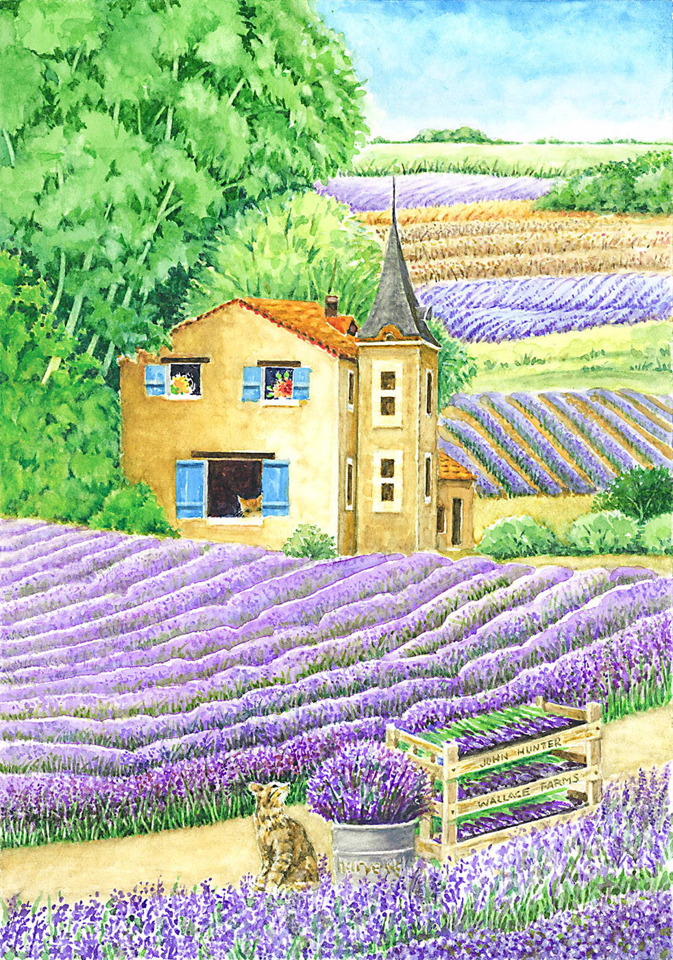 南仏プロヴァンスのラベンダー畑 — Artmeter™