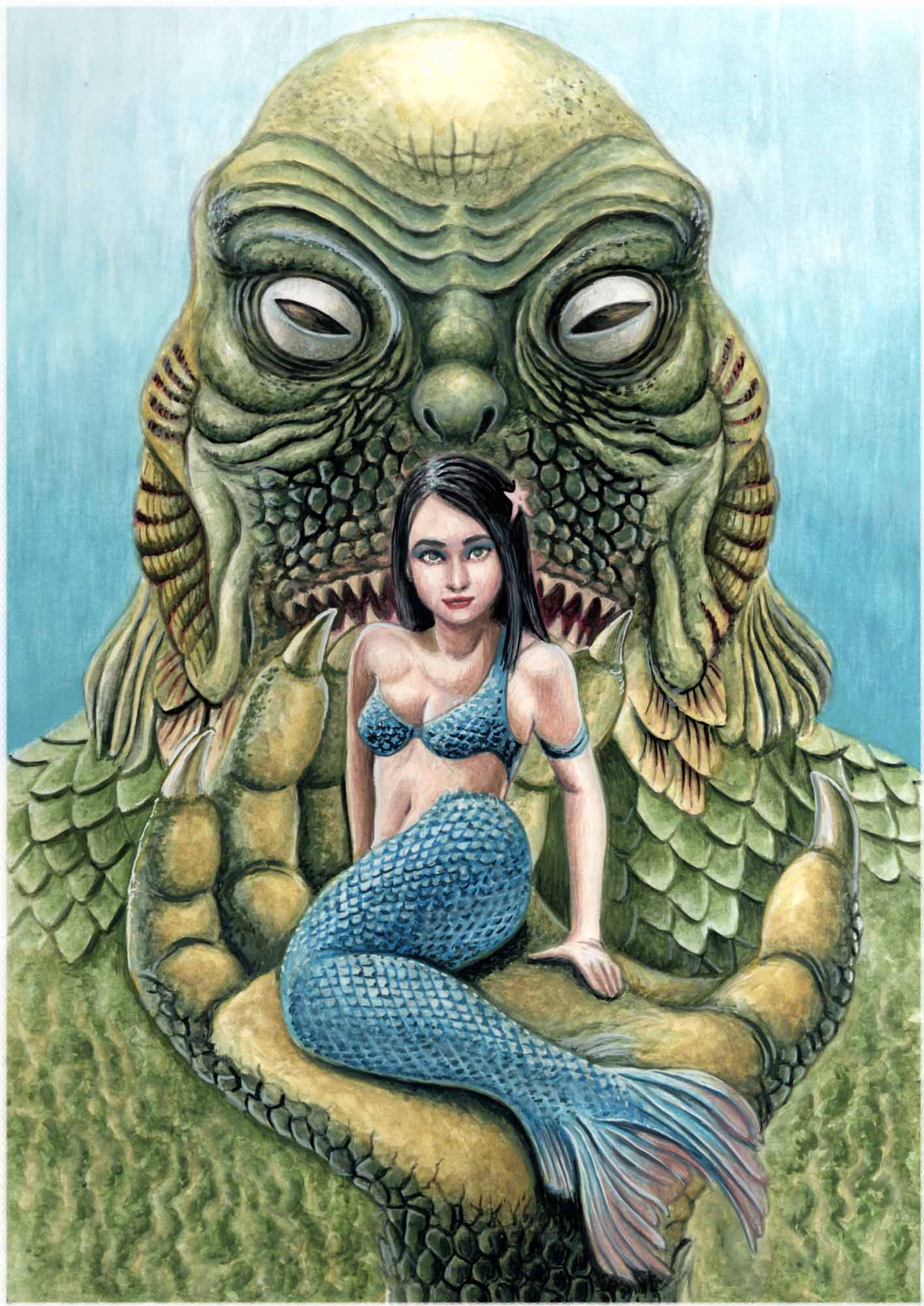 人魚と半漁人 — Artmeter™