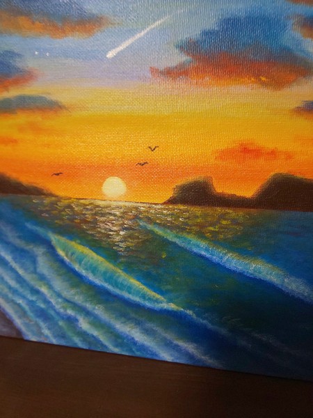 夕焼けの海 — Artmeter™