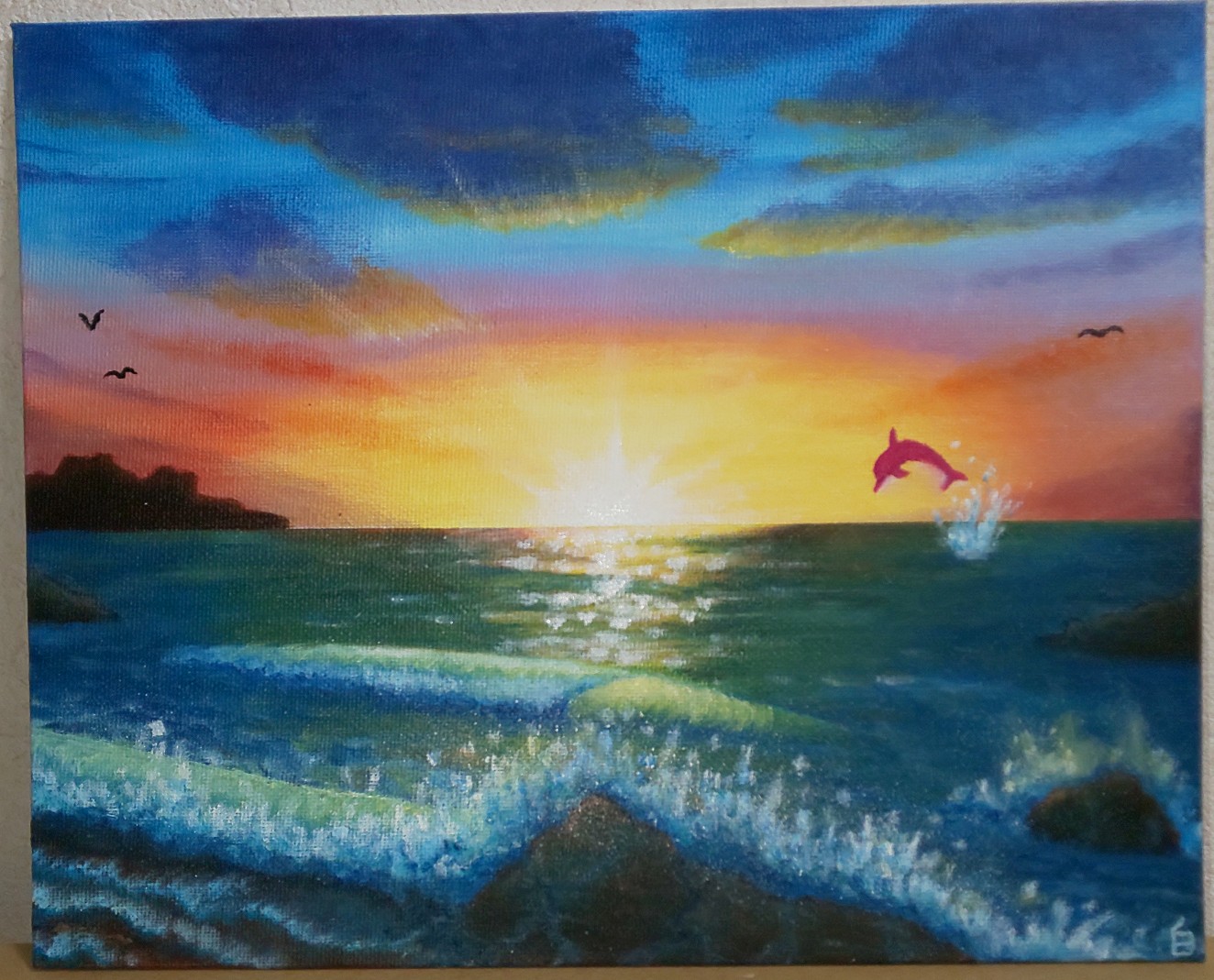 夕焼けと猫 — Artmeter™