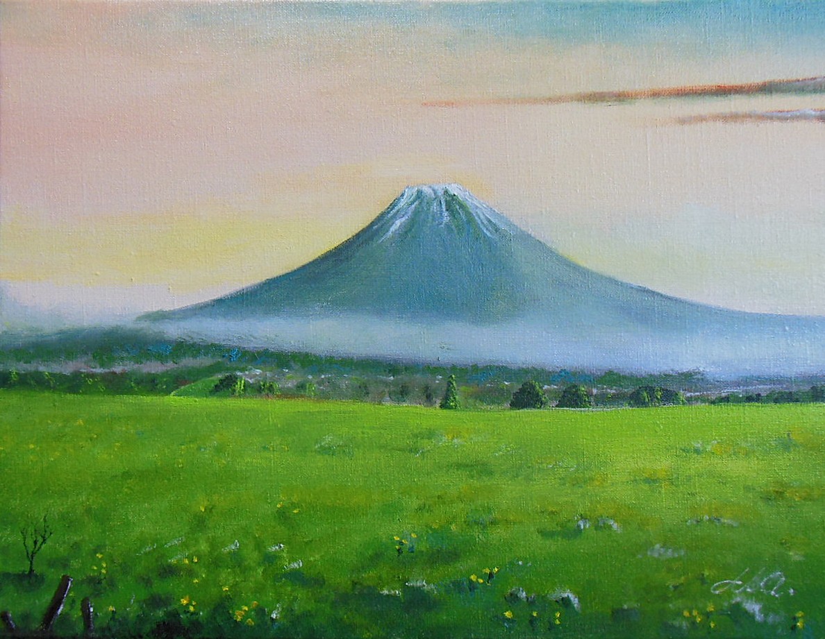夕刻の富士山風景 f-6号 — Artmeter™