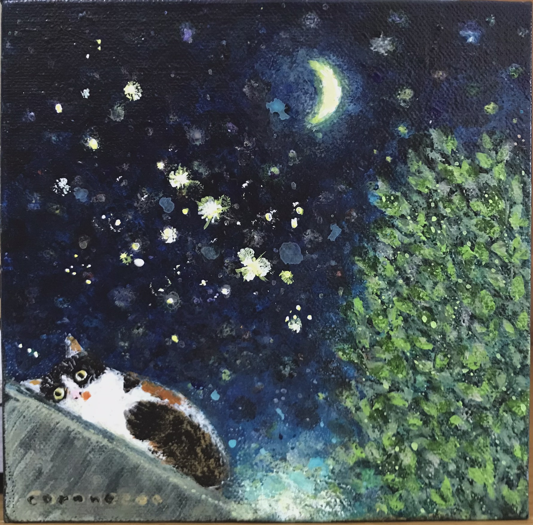 猫と月と星と月桂樹 — Artmeter™