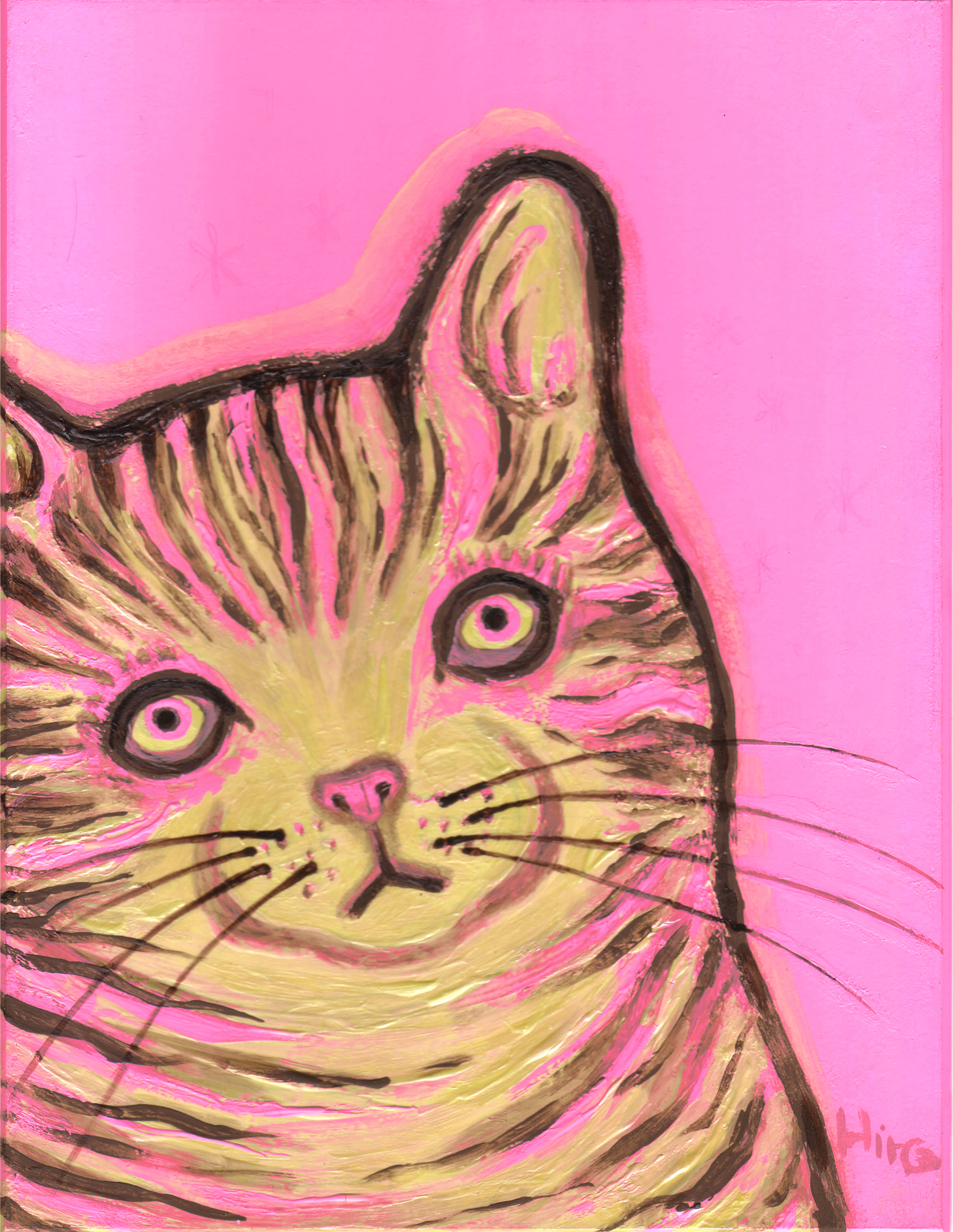 びっくりピンク猫 — Artmeter™
