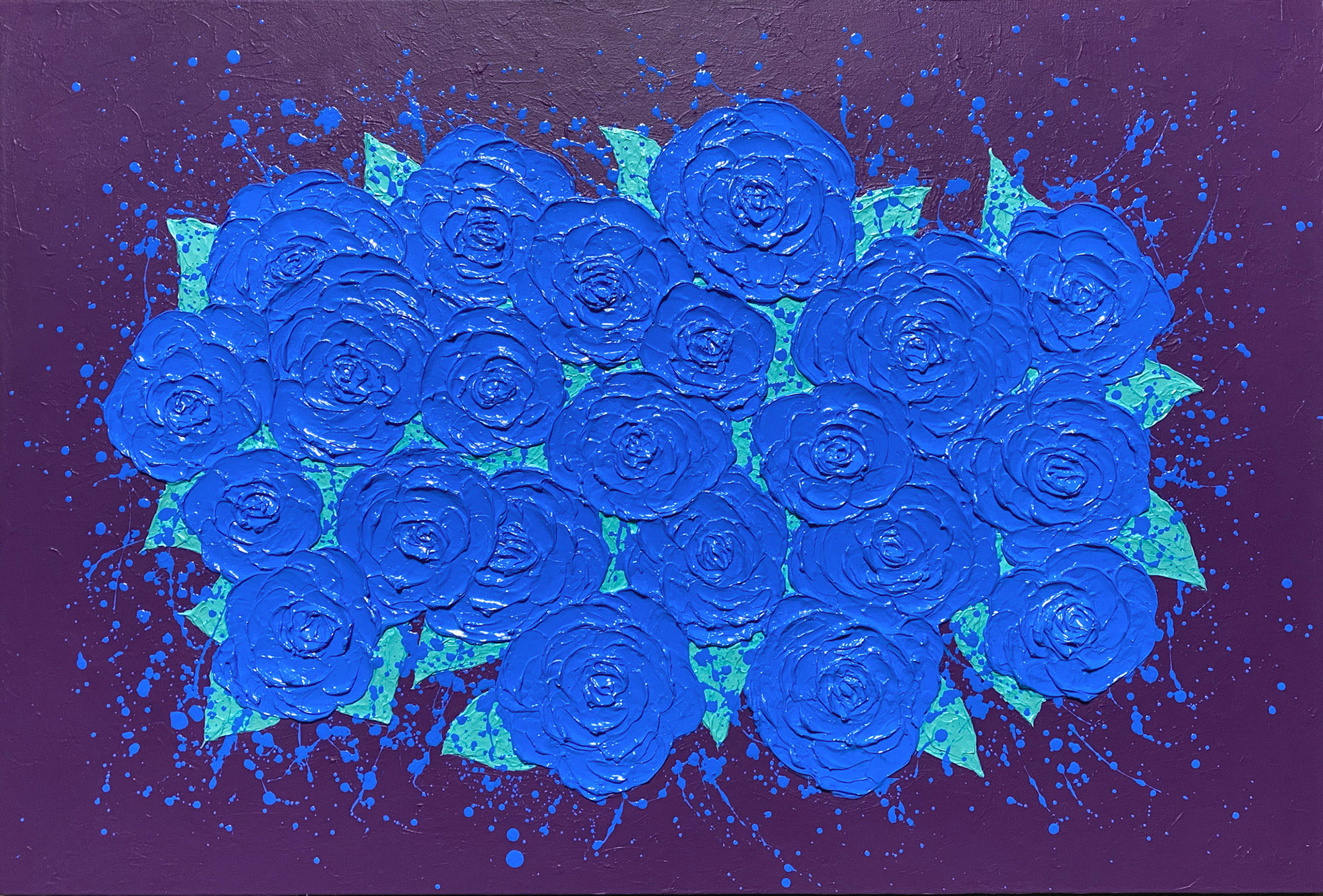 青いバラ | 原画作品 青い薔薇 — Artmeter™
