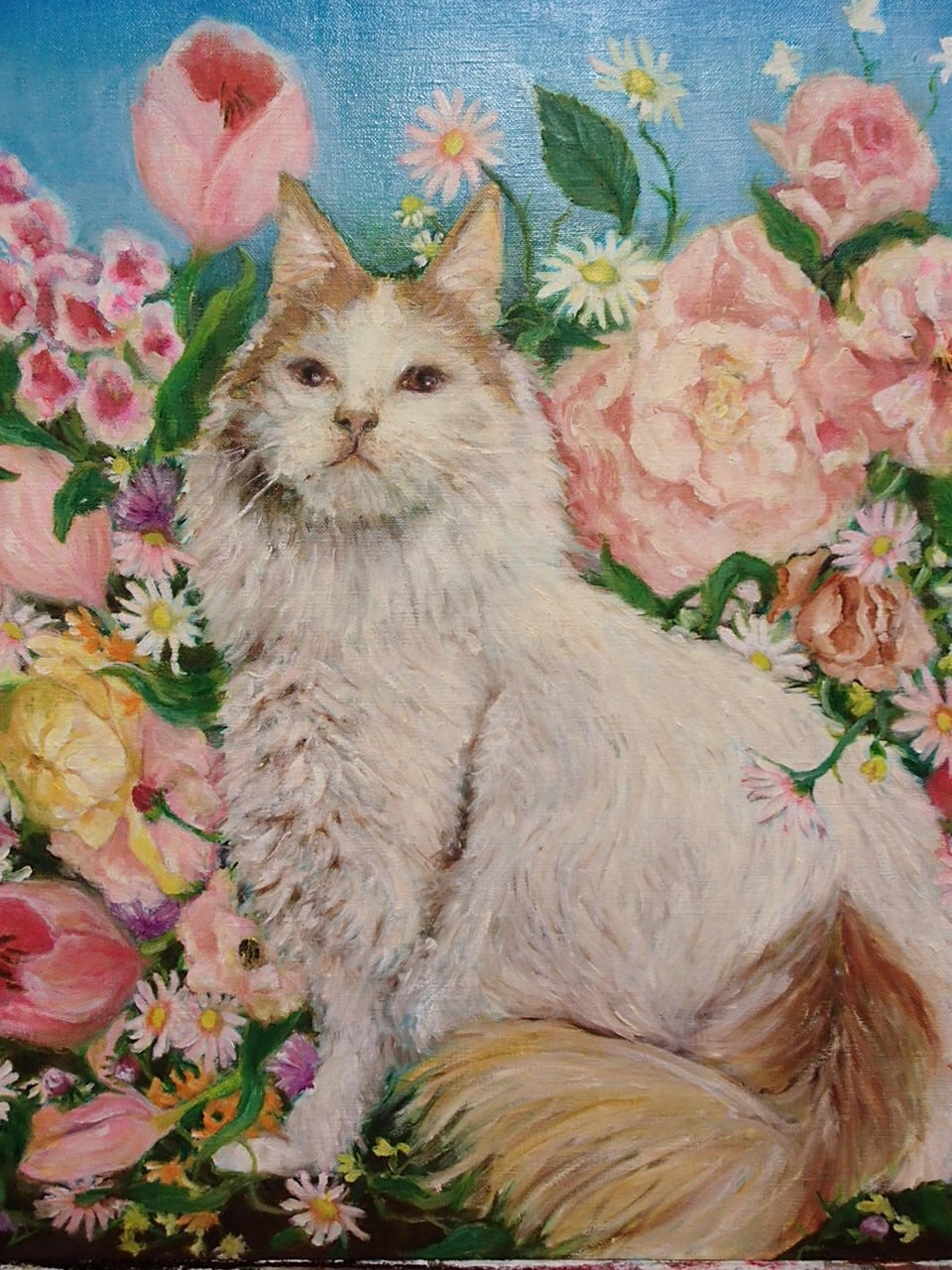 猫と花 — Artmeter™