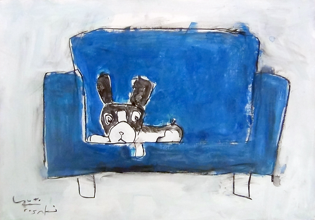 blue sofa — Artmeter™