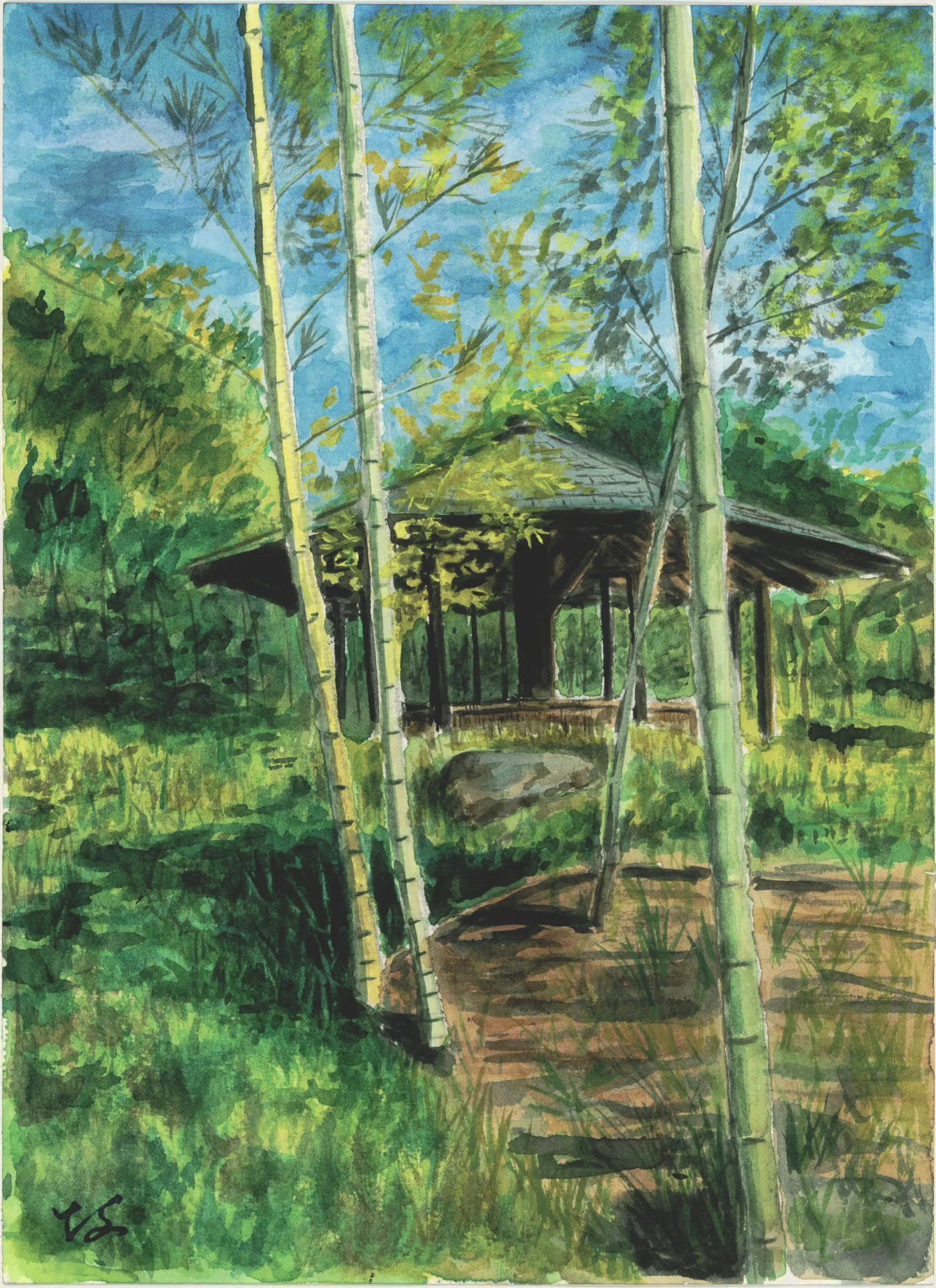 注文制作します・水彩画原画 鎌倉へ・腰越駅 #647 — Artmeter™