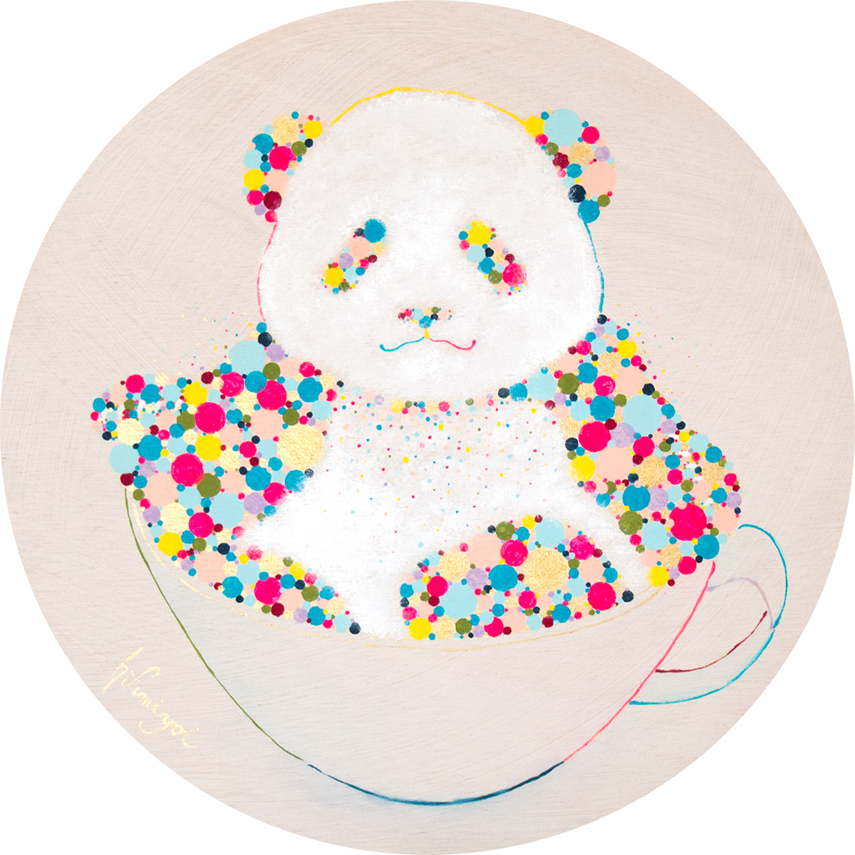 陰陽パンダ in カラフル — Artmeter™
