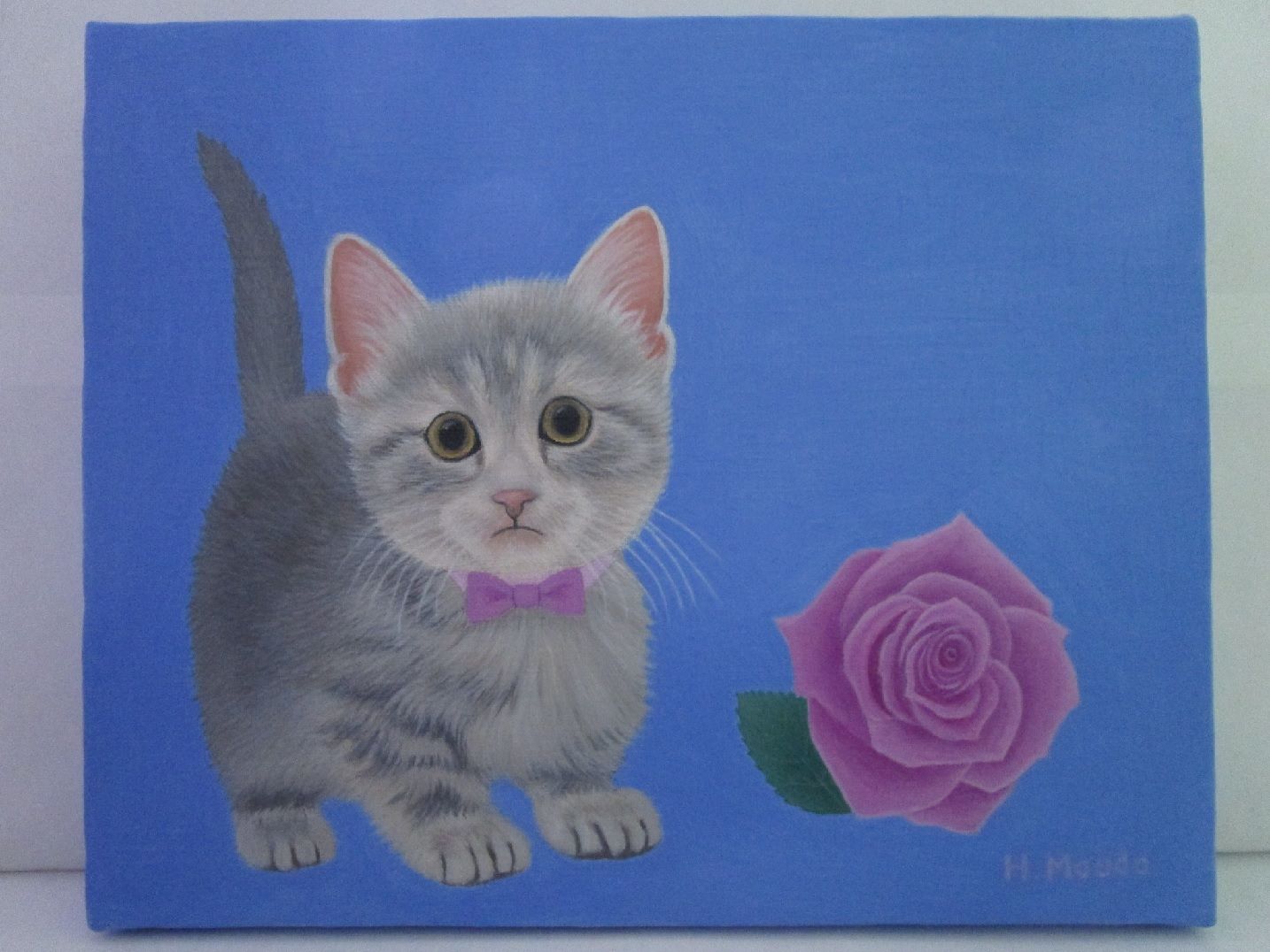 子猫と薔薇 — Artmeter™