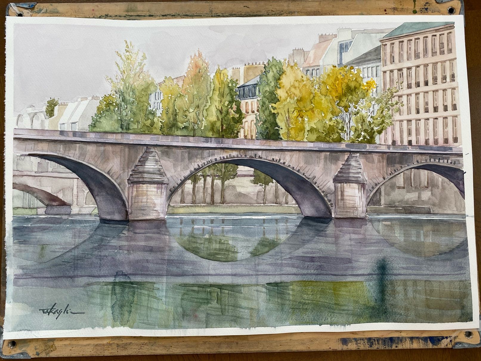 容音水彩画 大きな橋と小鳥の出会い　値段は※900円です primary.jpg?width=1200&quality