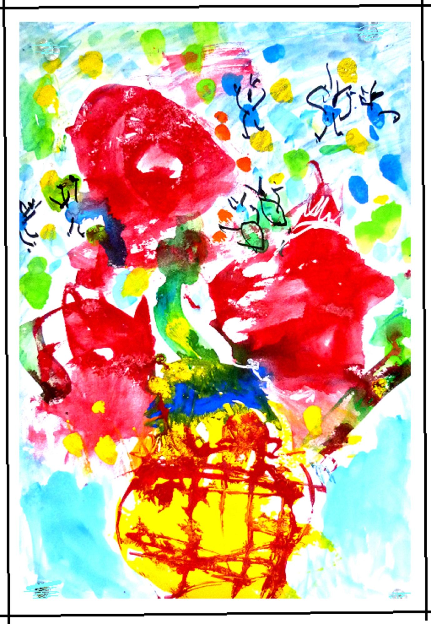 歌うバラの花々 — Artmeter™