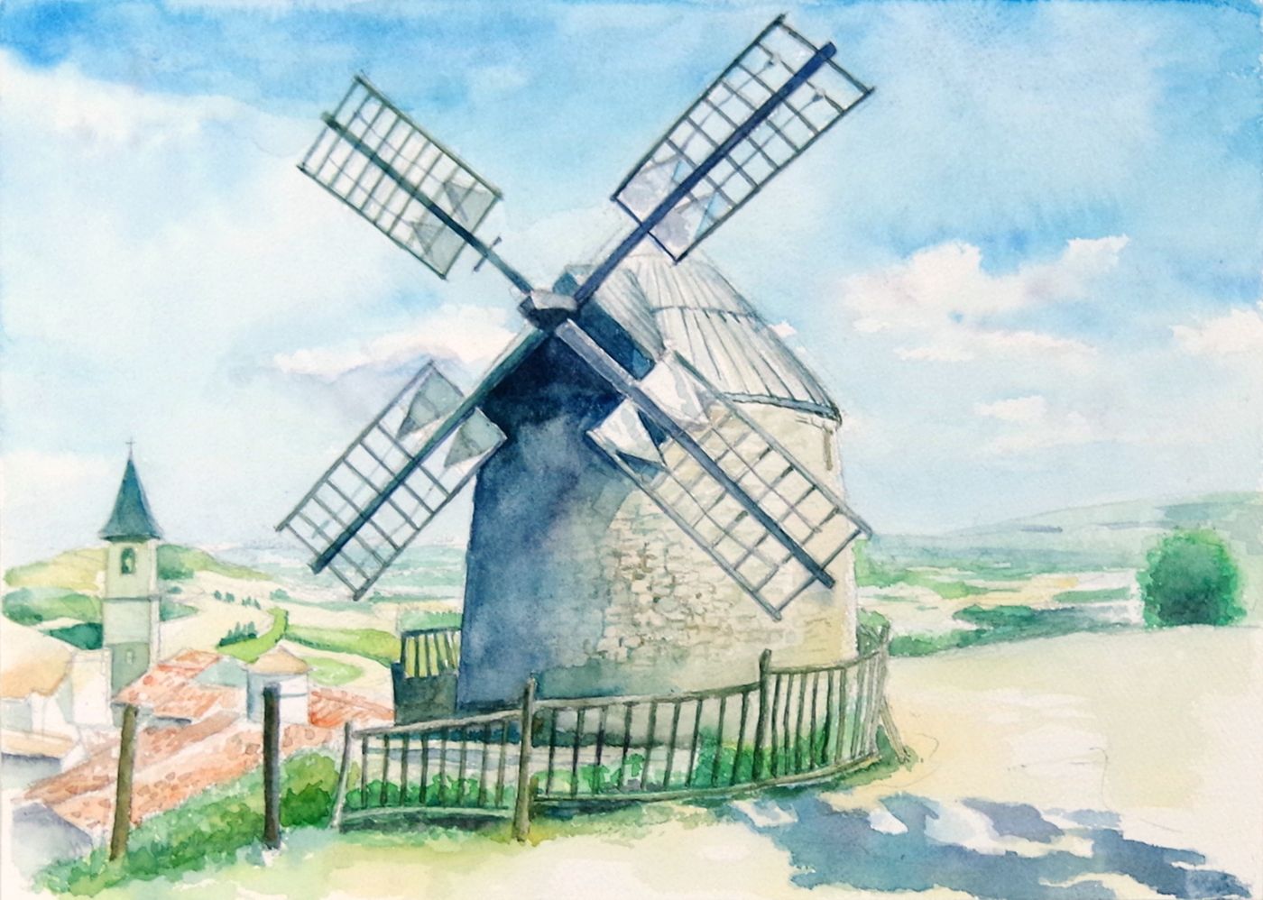 風車のある風景 — Artmeter™