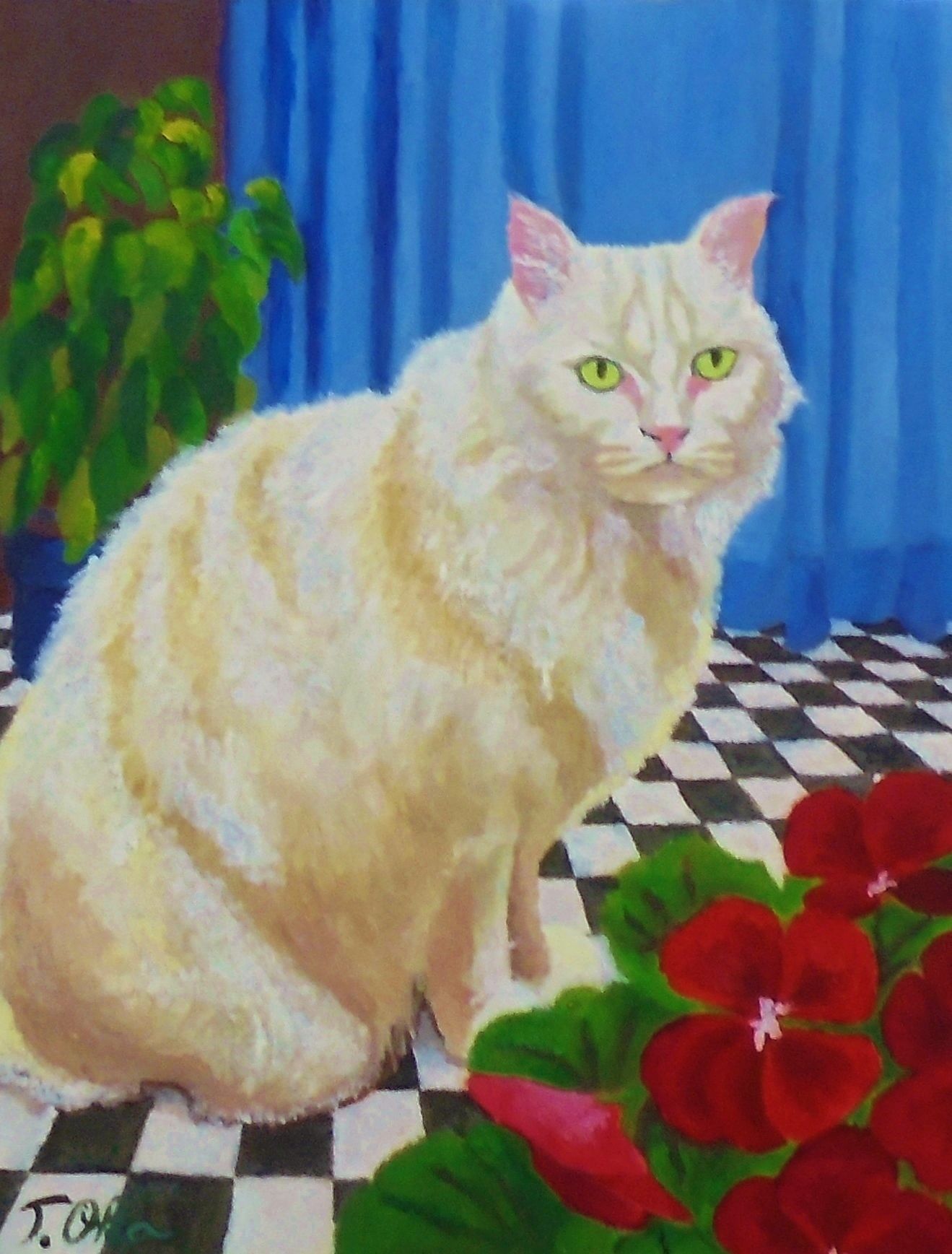 白い猫 — Artmeter™