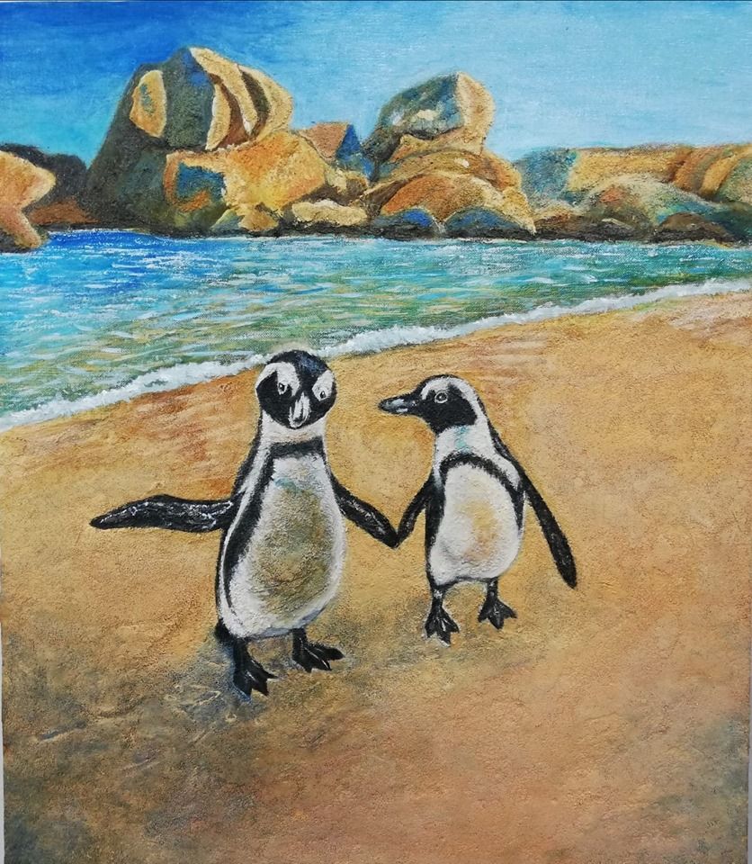 仲良しのペンギン — Artmeter™