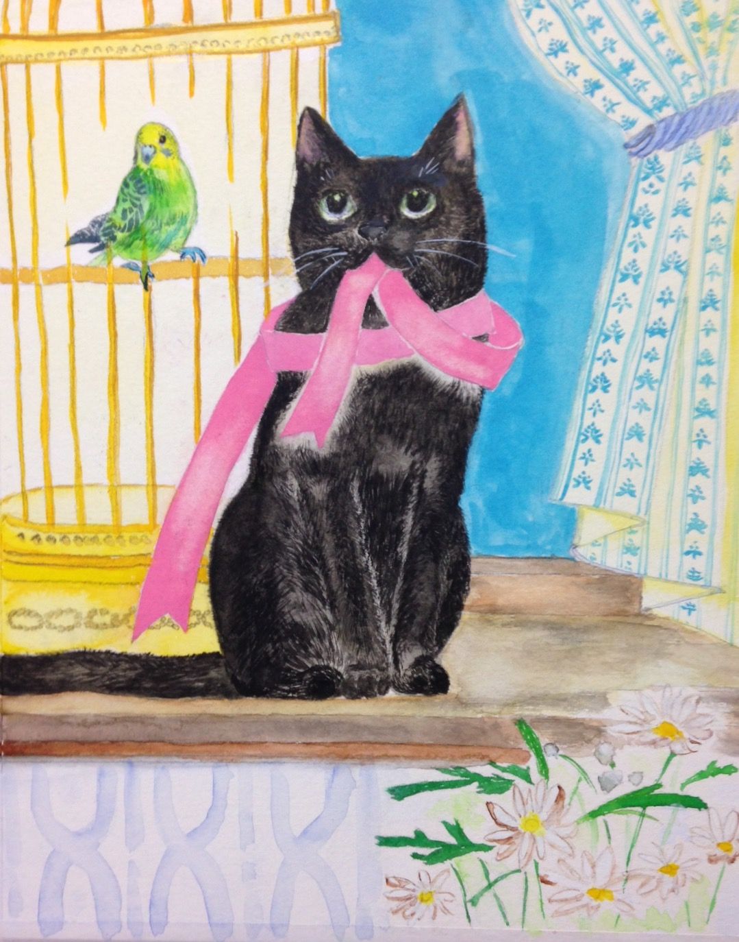 黒ねことリボン — Artmeter™