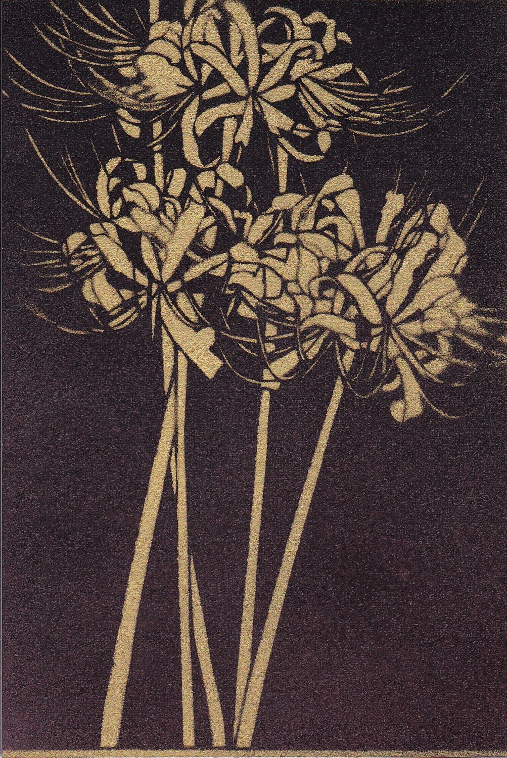 肉質画　【彼岸花】　金 彼岸花 — Artmeter™