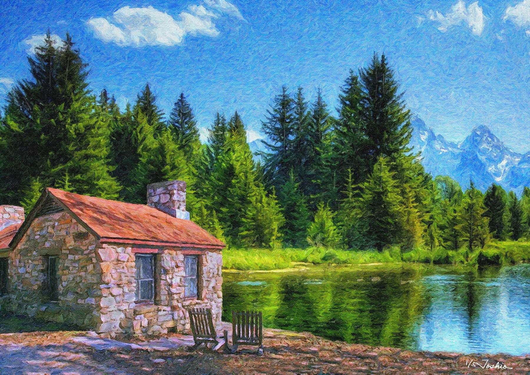 湖畔の小屋 (1/5) — Artmeter™