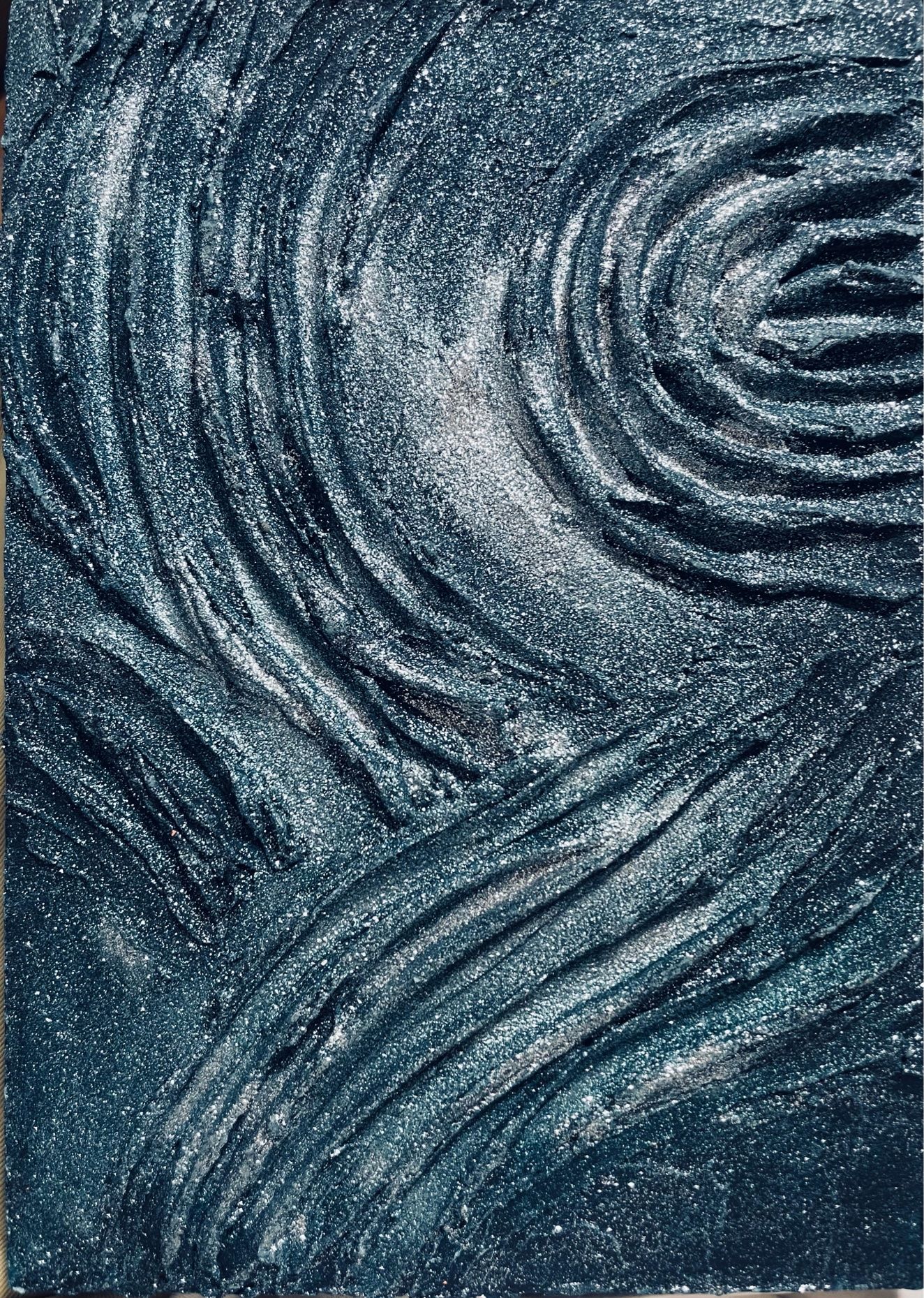 海の波 抽象画 27✖️25 deep — Artmeter™