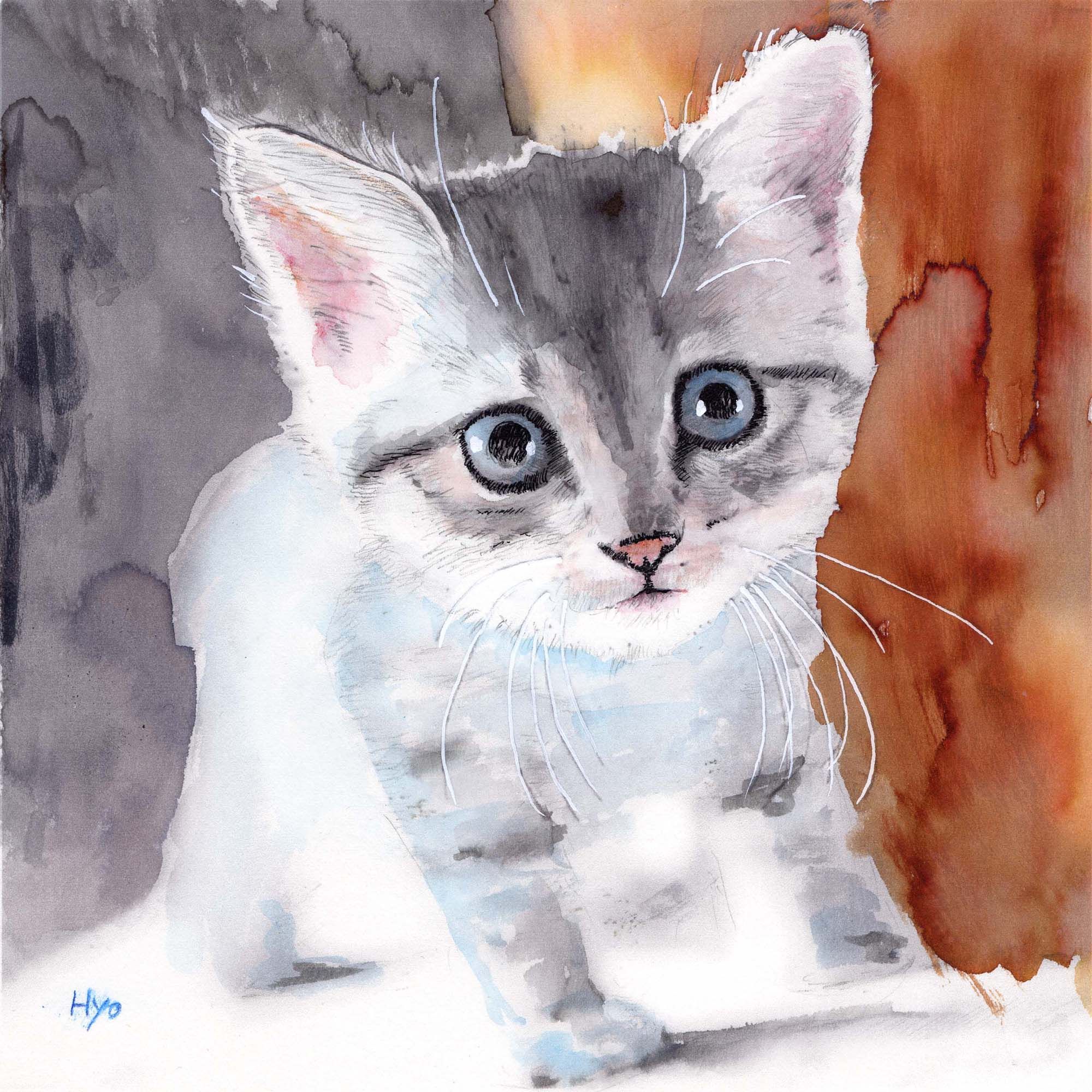 水彩猫1 — Artmeter™