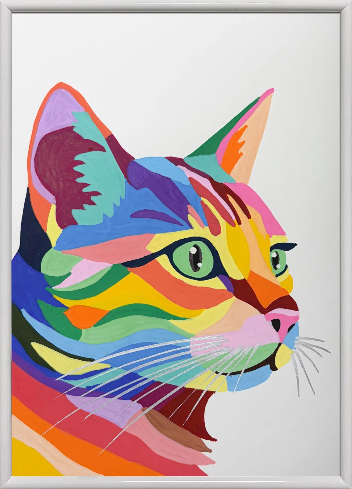 猫 原画 アクリル画 インテリアアート「猫2026-1」 猫2026-1 — Artmeter™