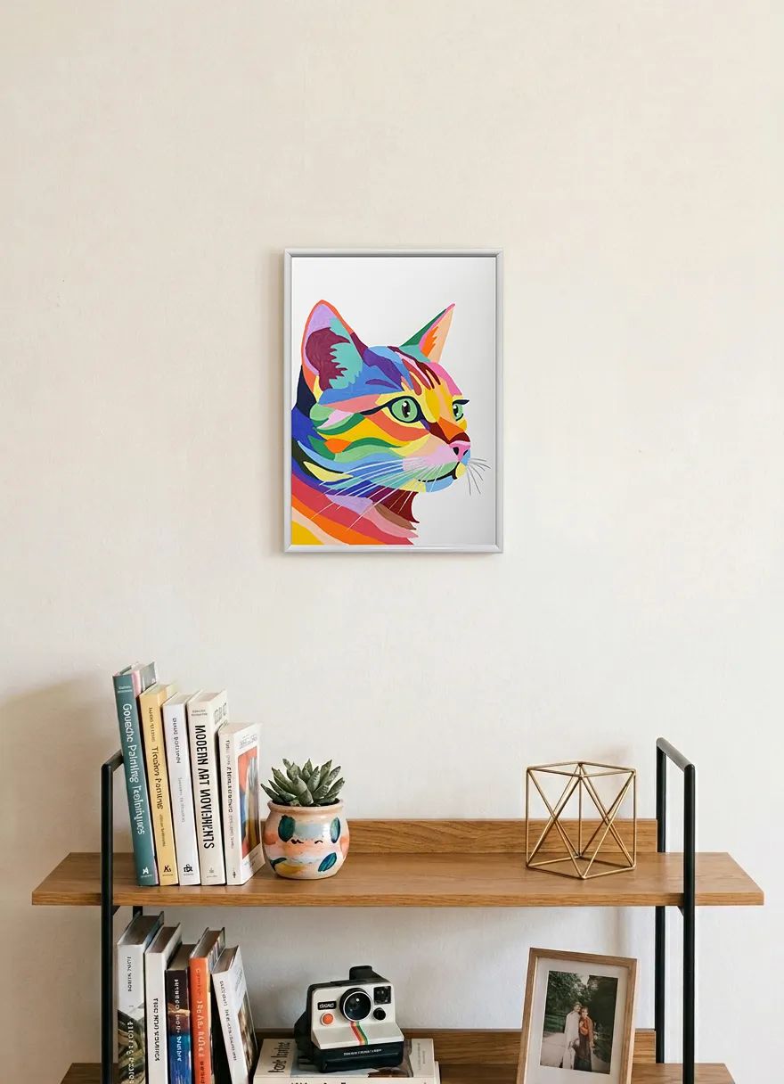 猫 原画 アクリル画 インテリアアート「猫2026-1」 猫2026-1 — Artmeter™