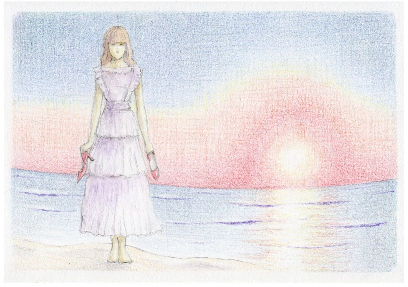 浜辺の少女 — Artmeter™