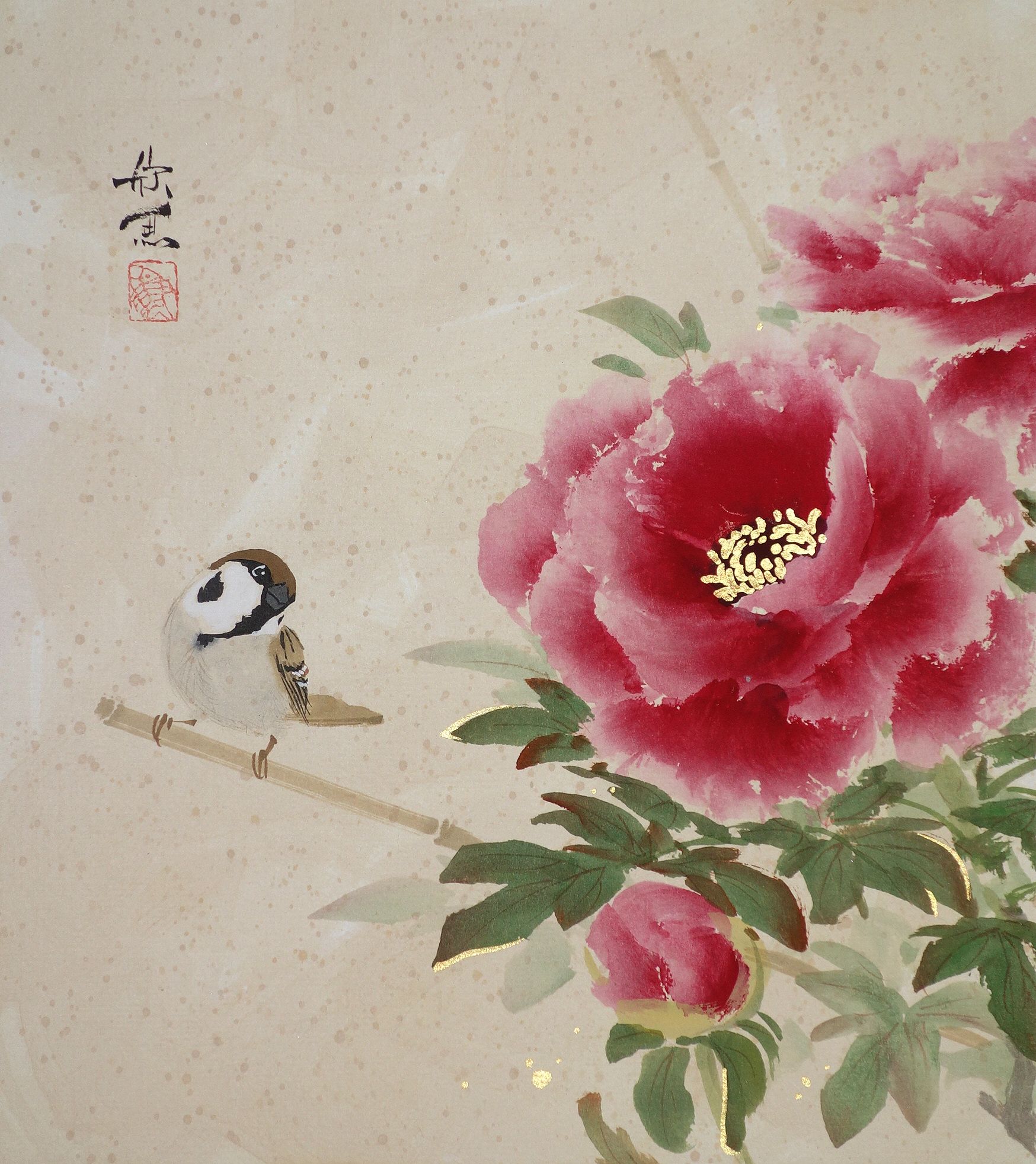 牡丹 雀 — Artmeter™