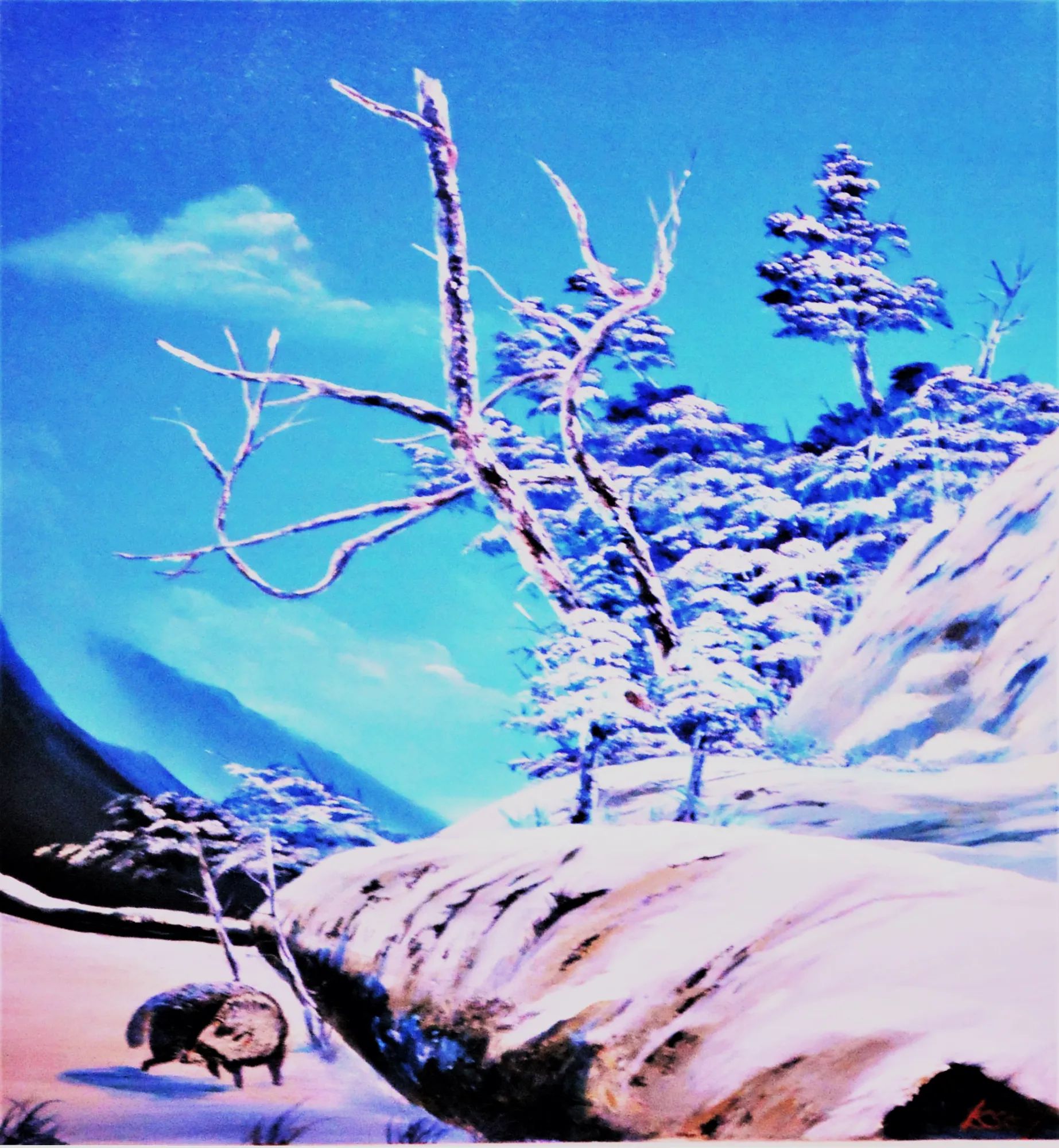 雪絵ページ // 4 点まとめ 幻想・雪国9 — Artmeter™
