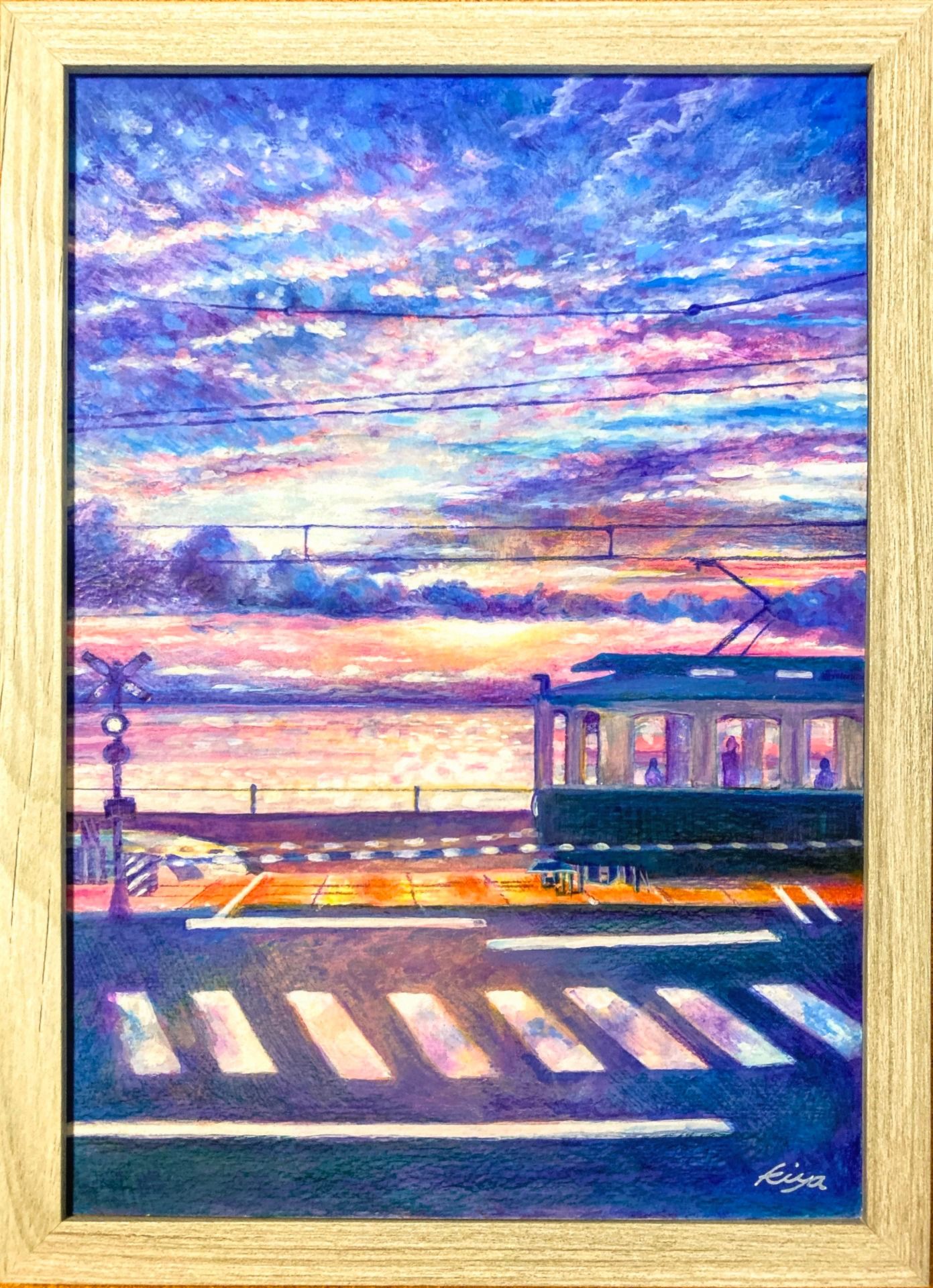 鎌倉高校前駅の夕暮れ — Artmeter™