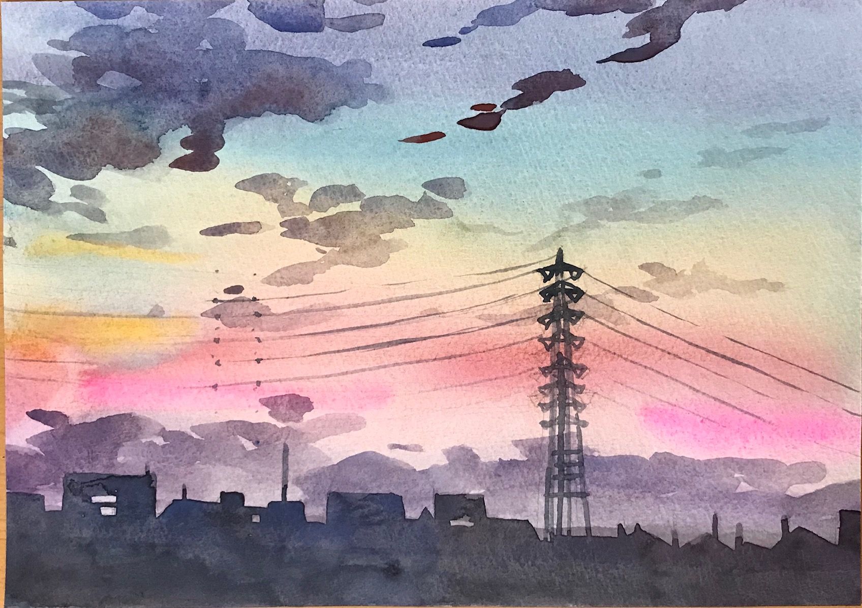 夕暮れの街 — Artmeter™