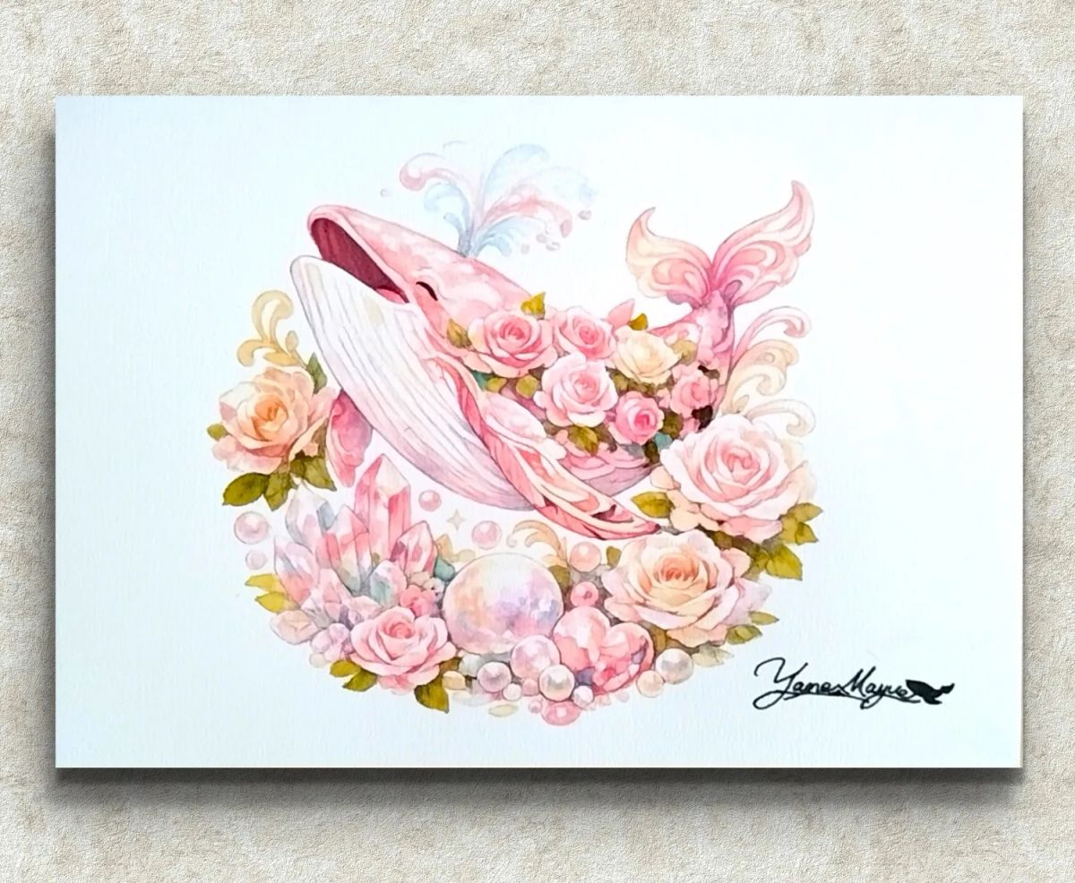 デザイン アート　ピンクの薔薇　切り絵　美　内なる宇宙　潜在意識 薔薇香る夢の旅 — Artmeter™