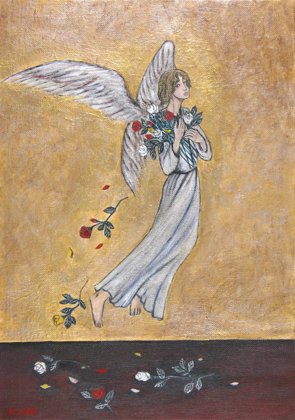 momorin 絵画4点　雪華の天使 そこつな天使 — Artmeter™