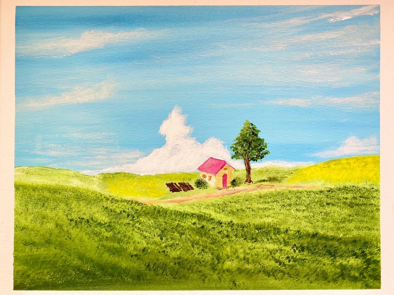 赤い屋根の小さな家 — Artmeter™