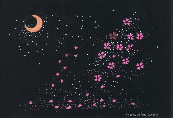 月夜の桜 — Artmeter™