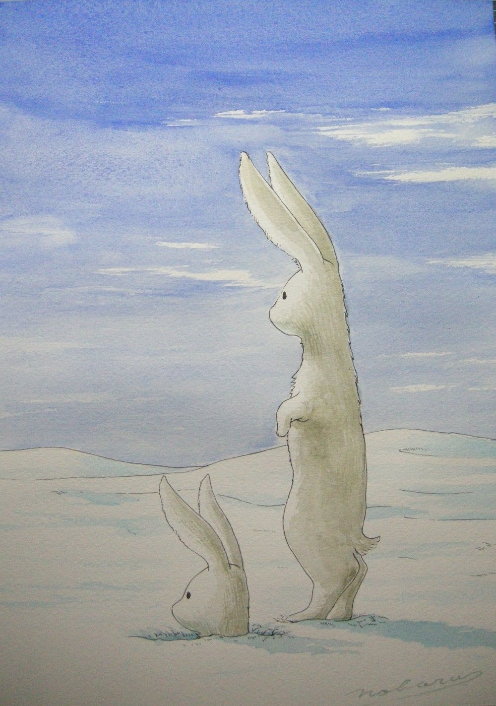 雪の日のウサギさん — Artmeter™